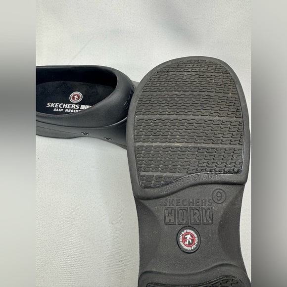 Sketchers Work Slip Resistant Clog Black Women’s size 9 EUC - Picture 5 of 8